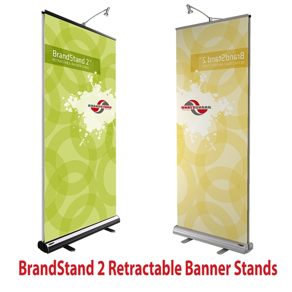 33.5in x 80in Brandstand 2 Double-Sided Retractable Banner Stand ...